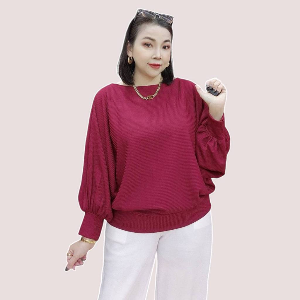D335 [New สีใหม่ 11 สี] เสื้อคอปาด แขนยาว ผ้ายืดร่องท้อปทวิน เนื้อนิ่ม นุ่ม Lady Clothing Women