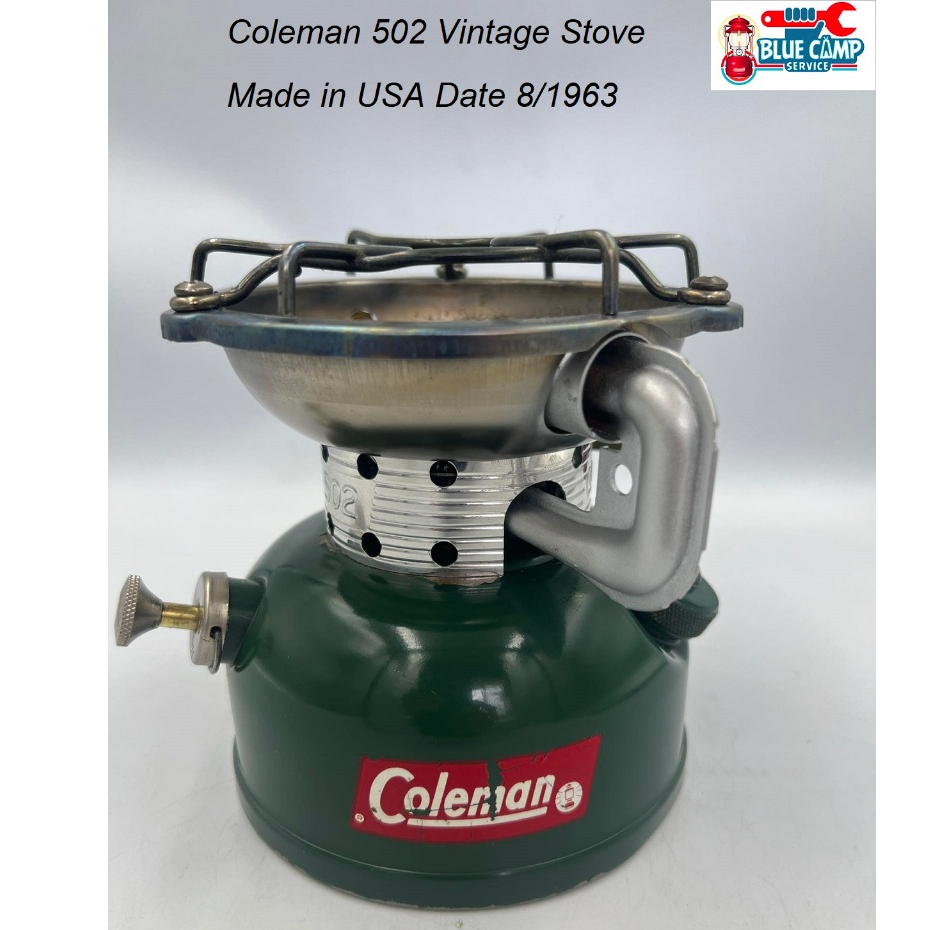 เตาน้ำมัน Coleman Vintage Stove รุ่น 502-700 Green วาล์วแดง made in USA ผลิต 8/1963