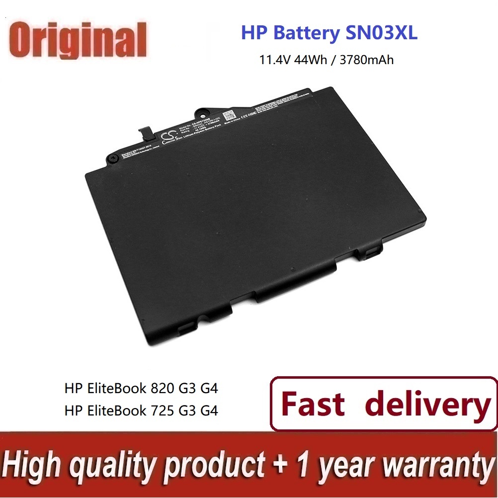 ✨แบตเตอรี่ ของแท้ HP SN03XL สำหรับ HP EliteBook 820 G3, 820 G4, 725 G3, 725 G4 Series Laptop battery