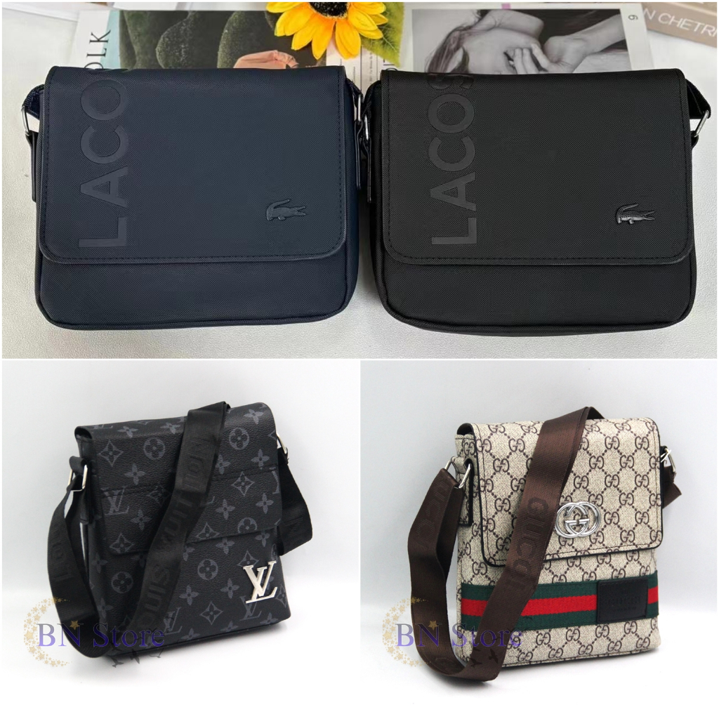 กระเป๋าแฟชั่นสะพายข้างสำหรับผู้ชาย 8-10 นิ้ว ดีไซน์สวยงาม