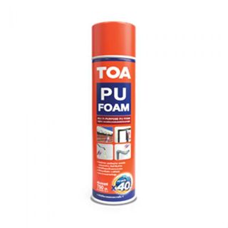 TOA PU Foam สเปรย์พียูโฟม ทีโอเอ สเปรย์อุดรอยต่อรอยรั่วกันเส…