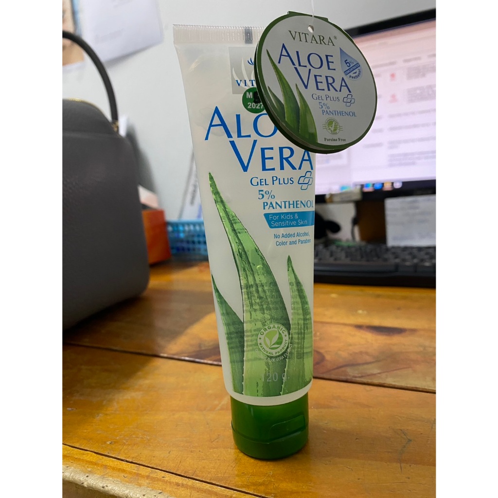 Vitara Aloe Vera Plus Panthenol ไวทาร่า อโลเวร่า ว่านหางจระเข้ ผิวแพ้ง่าย ขนาด 70 กรัม