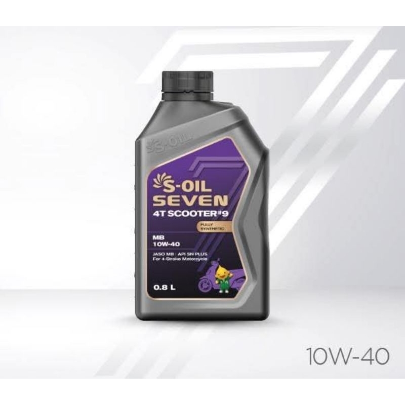 S-OIL SEVEN 4T SCOOTER #9 MB 10W40 0.8L