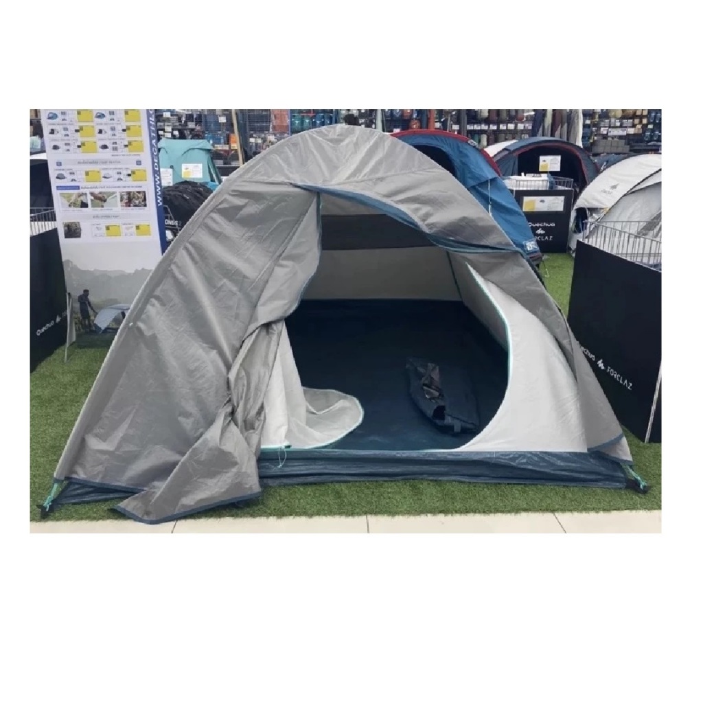 🔥พร้อมส่ง🔥 เต็นท์ QUECHUA MH100 Fresh & Black XL สำหรับ 2-3 คน แข็งแรง กันน้ำกันฝน ประกอบง่าย พับเก็