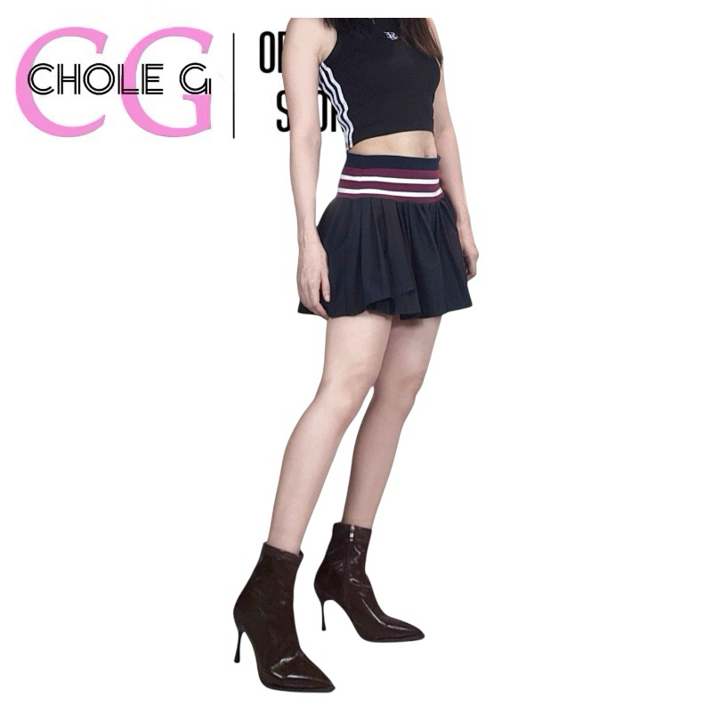 Chole G :Melody Stiletto heels  boots ไซส์37-42 รองเท้าบูทหุ้มส้นสูง หัวแหลม ส้นเข็ม(SH0166)