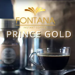 กาแฟสำเร็จรูป ฟอนทาน่า พริ้น โกลด์ ฟรีซ ดราย คอฟฟี่ ขวด 100 กรัม Fontana Prince Gold Freeze Dried
