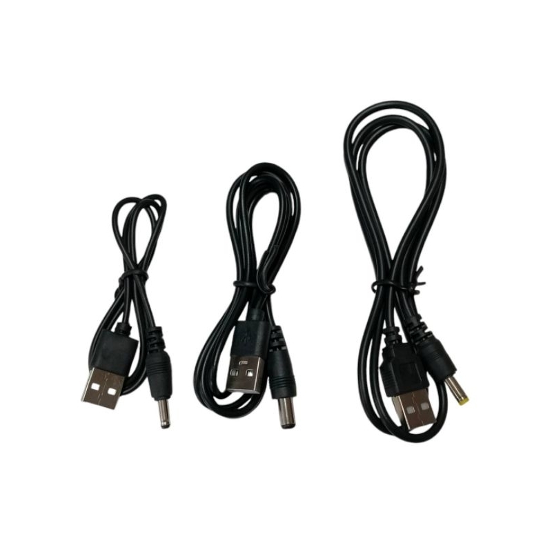สาย USB to DC 5.5x2.1mm ,3.5x1.3mm,4.0x1.7mm สายชาร์จ USB จำนวน 1เส้น