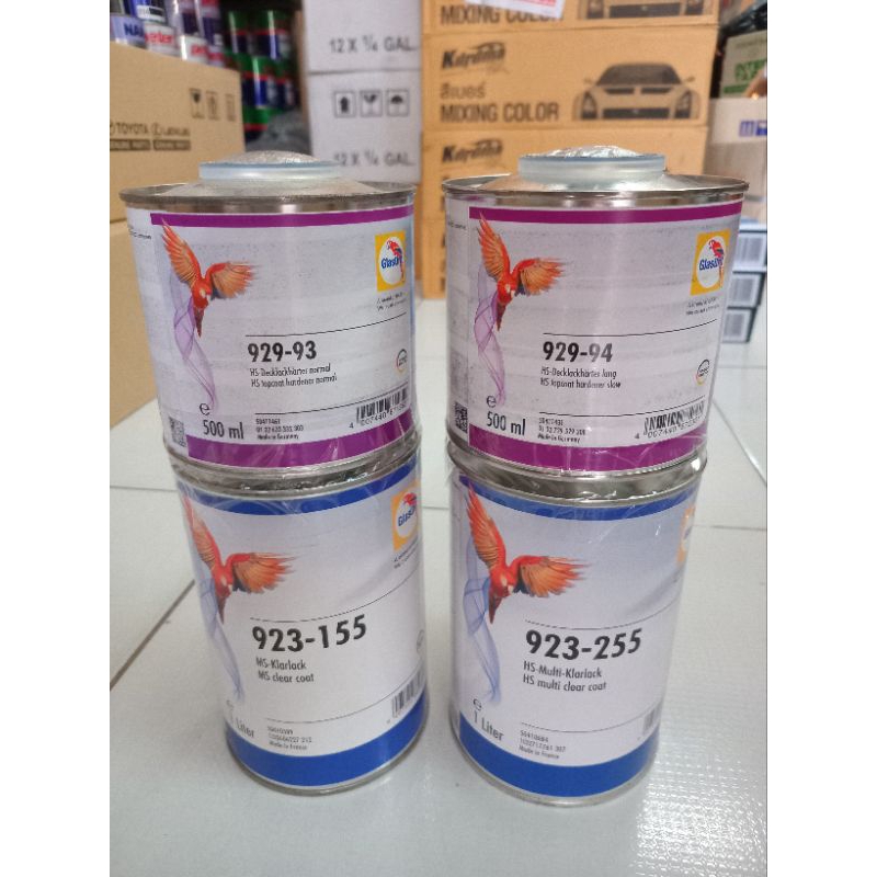 แลคเกอร์ 2K นกแก้ว ขนาด 1 ลิตร[แท้ 100%] รหัส พร้อมน้ำยาเร่ง(Hardener) ขนาด 0.5 ลิตร รหัส 923-155/92