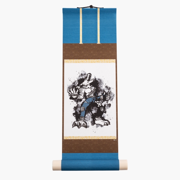 TOEI ANIMATION Digimon Adventure Mini Hanging Scroll WereGarurumon from Japan NEW