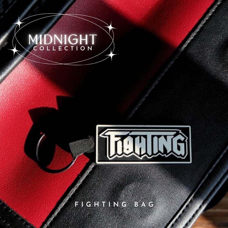 [ FIGHTING ] MIDNIGHT กระเป๋าสะพายข้าง 9" หนังหุ้มคาร์บอน 3D ( แม่เหล็ก )