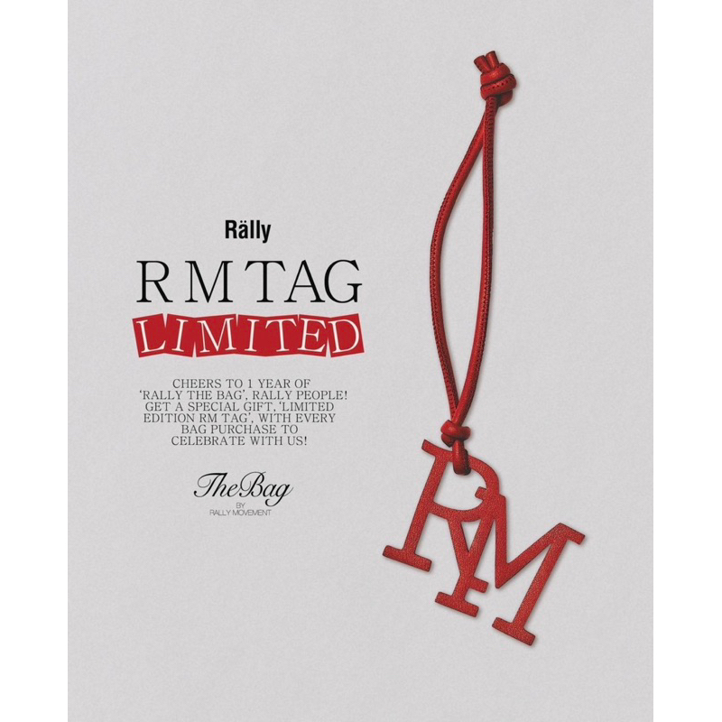 ❤️พร้อมส่งในไทย🇹🇭ห้อยกระเป๋า RM Leather Tag Limited Edition❤️