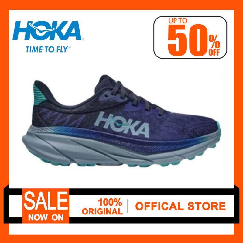 (ของแท้ 100%) Hoka One ATR 7 Stone Blue running Shoes for Men Sneakers