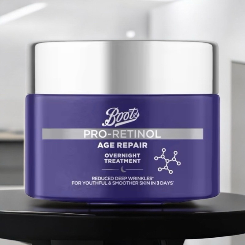 Boots Pro-Retinol Age Repair Overnight Treatment บู๊ทส์ โปร-เรตินอล เอจ รีแพร์ โอเวอร์ไนท์ ทรีทเม้นท