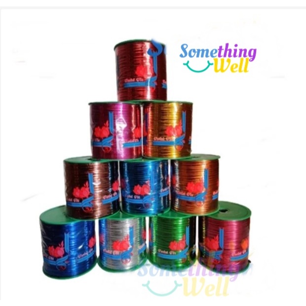 ริบบิ้นลวดม้วนจัมโบ้ 360 หลา(320 เมตร) ลวดสี ลวดมัดโบว์ ลวดมัดถุงขนม