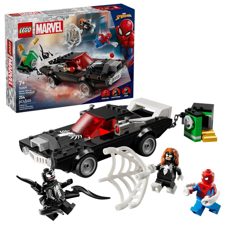 LEGO Superheroes 76309 : Spider-Man vs. Venom Muscle Car (เลโก้แท้ มาเวล สไปเดอร์แมน เวน่อม)