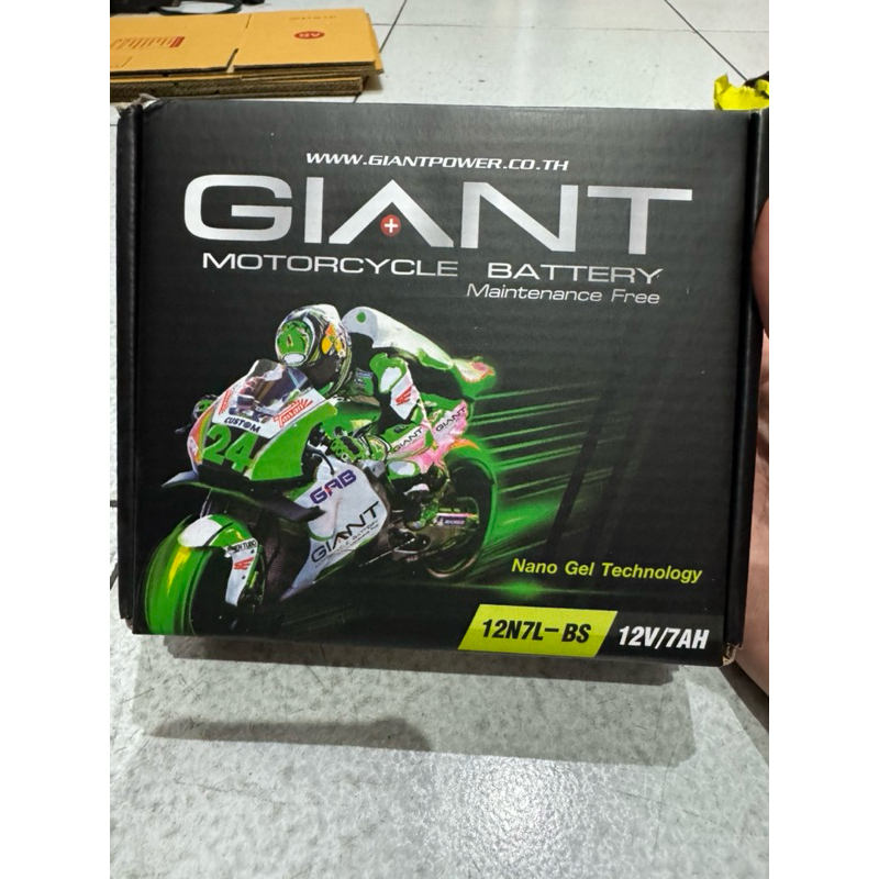 แบตเตอรี่ Giant 12N7L-Bs,Nouvo,mx