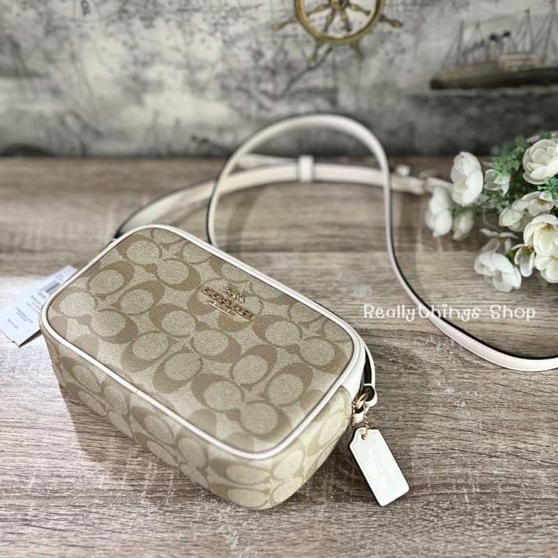 [ลดเพิ่ม:โค้ดคุ้ม+โค้ดร้านค้า]{แท้ % พร้อมส่ง+ส่งฟรี} กระเป๋า C0ACH Mini Jamie Camera Bag