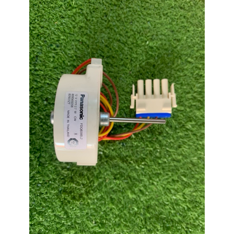 มอเตอร์พัดลมตู้เย็น PANASONIC พานาโซนิค 12V 2.7W Part No. FDQB38EL2 สำหรับ Panasonic/Electrolux อะไหล่ตู้เย็น
