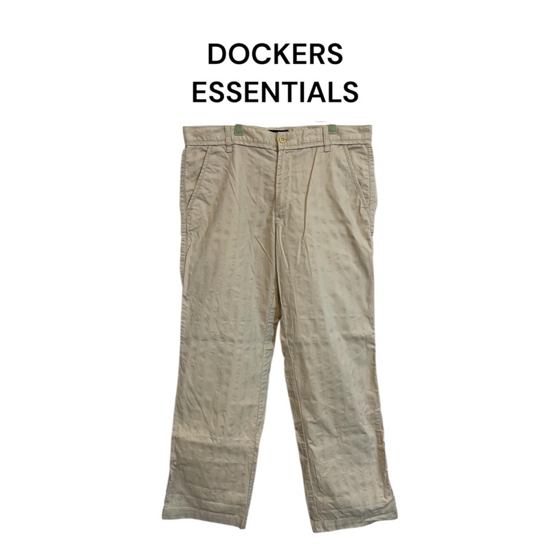 กางเกงขายาวDOCKERSสีครีมเอว36ยาว41