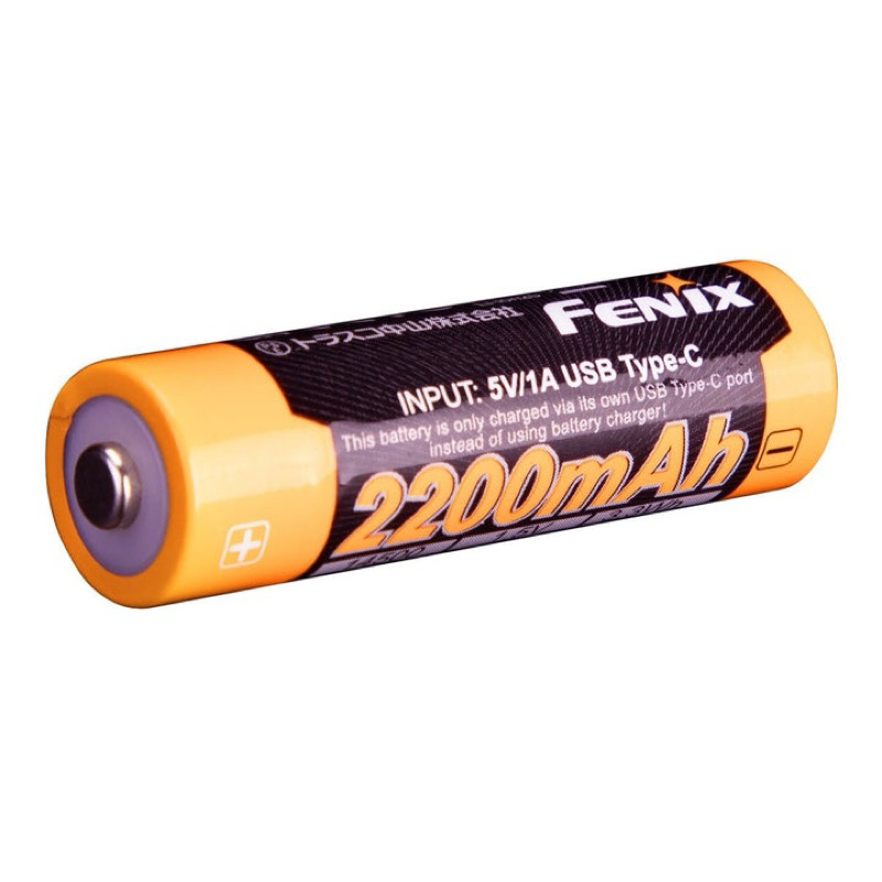 [New] Fenix ARB-L14-2200U แบตเตอรี่ AA(14500) 1.50 V 2200mAh ชาร์จในตัวผ่าน USB Type-C มีวงจรป้องกัน