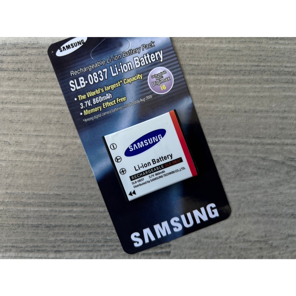 แบตเตอรี่ (SLB-0837) SAMSUNG Digimax I50 i70 i70S I5 I6 L800 L50 L60 L73 L80 NV3 NV5 NV7 NV7 OPS