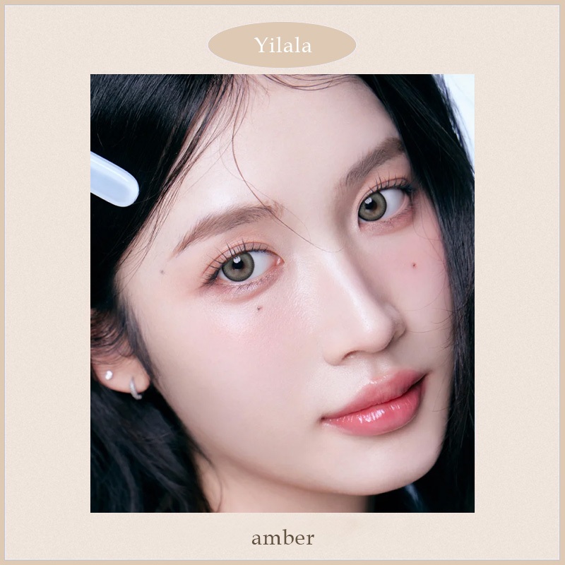 คอนแทคเลนส์สีเทาทอง/น้ำตาลอำพัน ขอบดำบาง ทรงตาเล็ก/ใหญ่ สไตล์เกาหลี ห้ามพลาด - รูปที่ 2