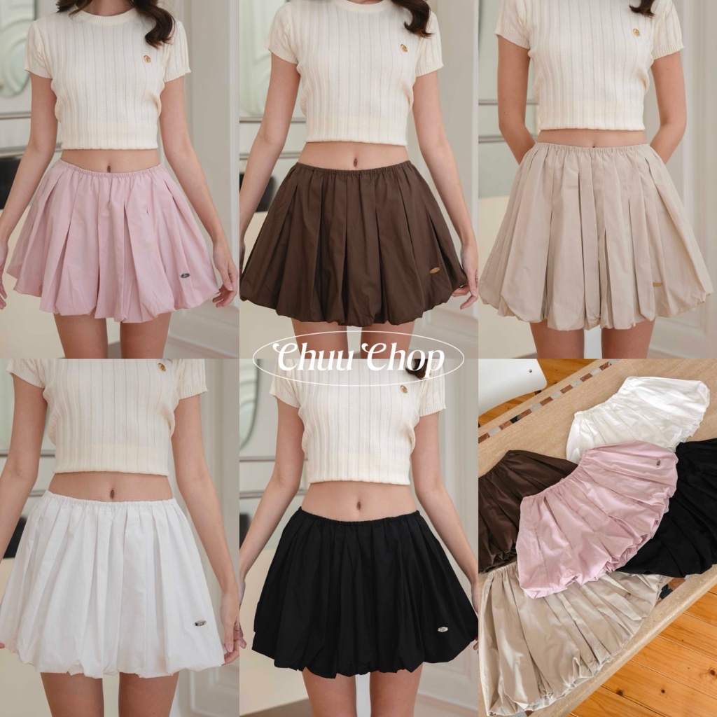 chuuchop(C8335)Chuuchop balloon skirt กระโปรงบอลลูน