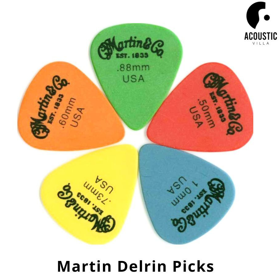 ปิ๊กกีตาร์ Martin Delrin Guitar Picks
