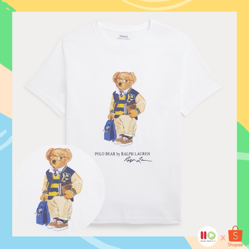 ลด 15% โค้ด •14DD15• Ralph Lauren Polo Bear Tee เสื้อยืดหมี ของแท้ ป้ายครบ จาก USA