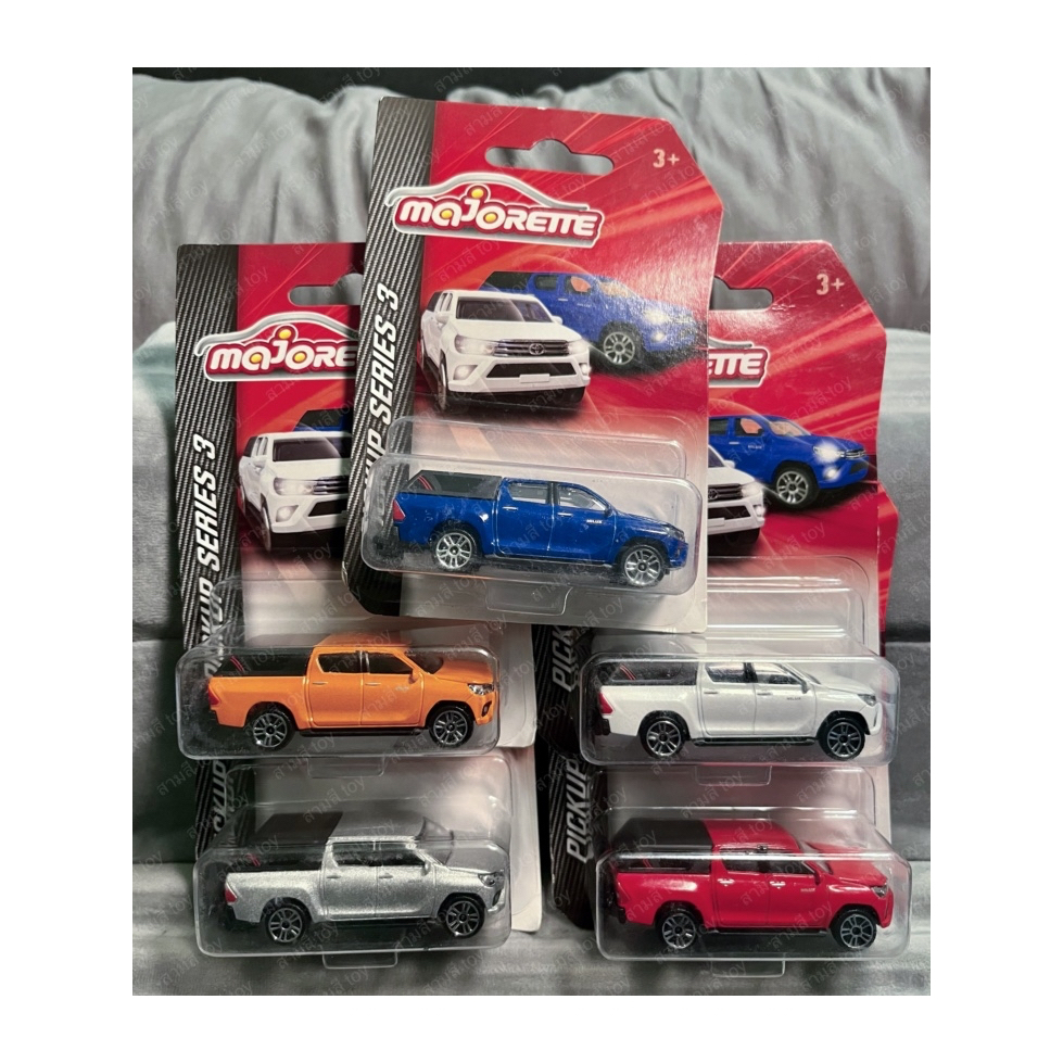 โมเดล รถเหล็ก มาจอเร็ตต์ Majorette Toyota Hilux Revo รุ่นมีหลังคา (แพ็คไม่สวย)
