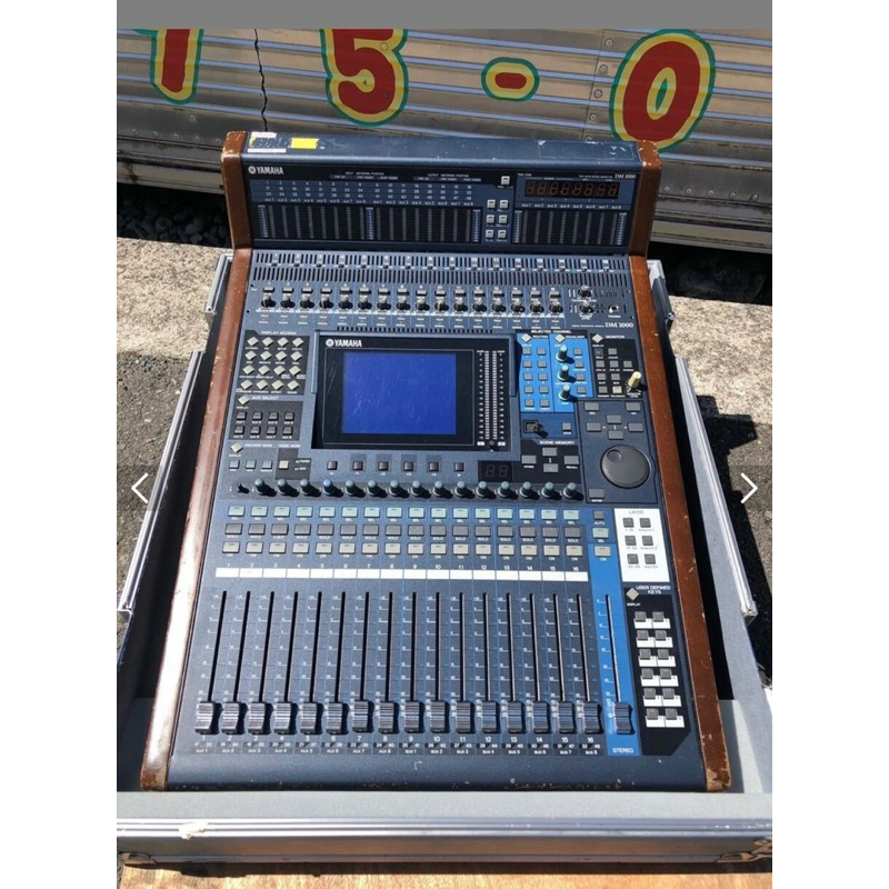 Yamaha Digital Mixer DM1000 ชุดใหญ่ติดมิเตอร์ การ์ด 2 ตัวสายกล่องเหล็ก 2 กล่องมือสองสภาพพร้อมใช้งาน