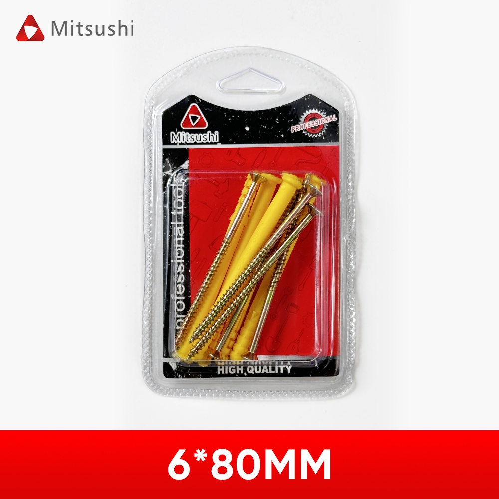 Mitsushi พุกพลาสติกพร้อมสกรู สำหรับงานยึดผนังคอนกรีตและ Drywall - รูปที่ 5