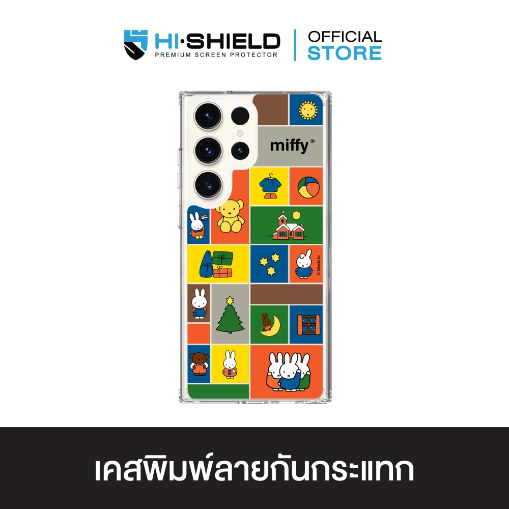 [S25ultra,S24ultra,S23ultra] HI-SHIELD เคสใสกันกระแทก Samsung รุ่น Miffy014