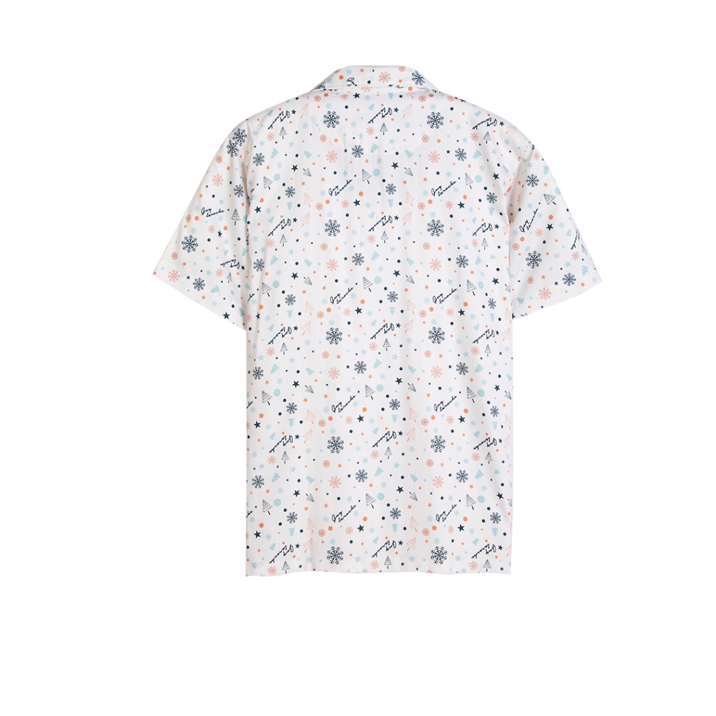 Guy Laroche ชุดนอนคอปก แขนสั้น ขายาว พิมพ์ลาย เนื้อผ้า Cotton รุ่น JPP4201W4