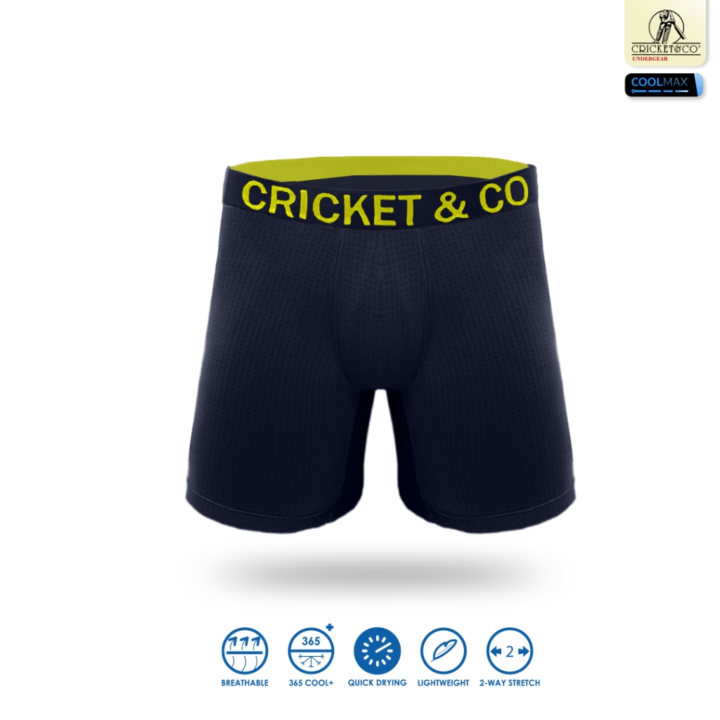 Cricket & Co กางเกงชั้นในผู้ชายรุ่น Cool Max แบบ Long Boxer มี 6 สี