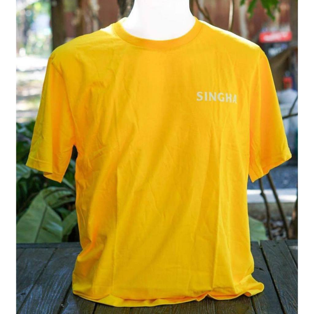 เสื้อสิงห์คอกลม ลาย HERE COMES THE SUN