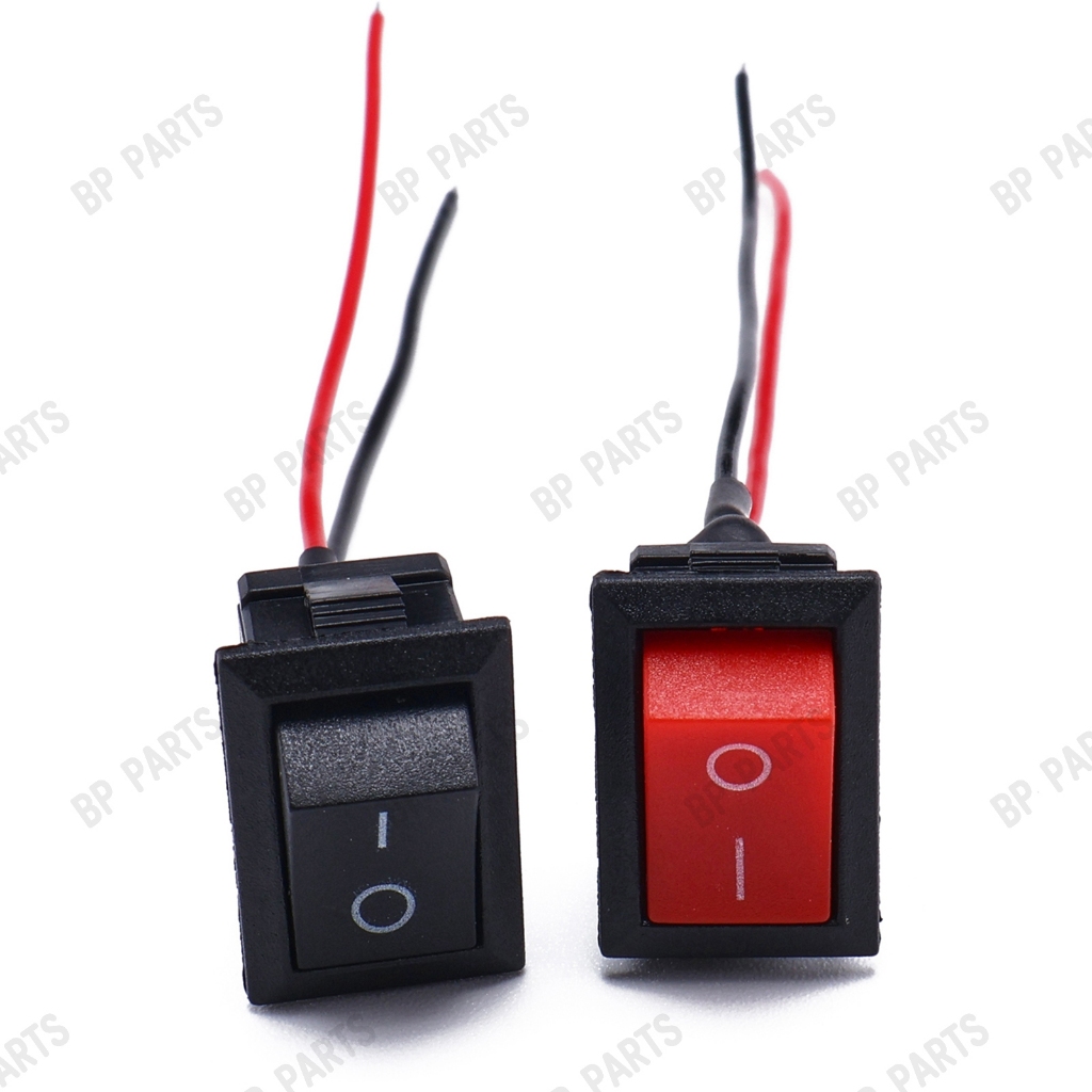 สวิทไฟเปิดปิด สีดำ/สีแดง พร้อมสาย(120mm) 2เส้น อเนกประสงค์ ขายดี พร้อมส่ง - รูปที่ 4