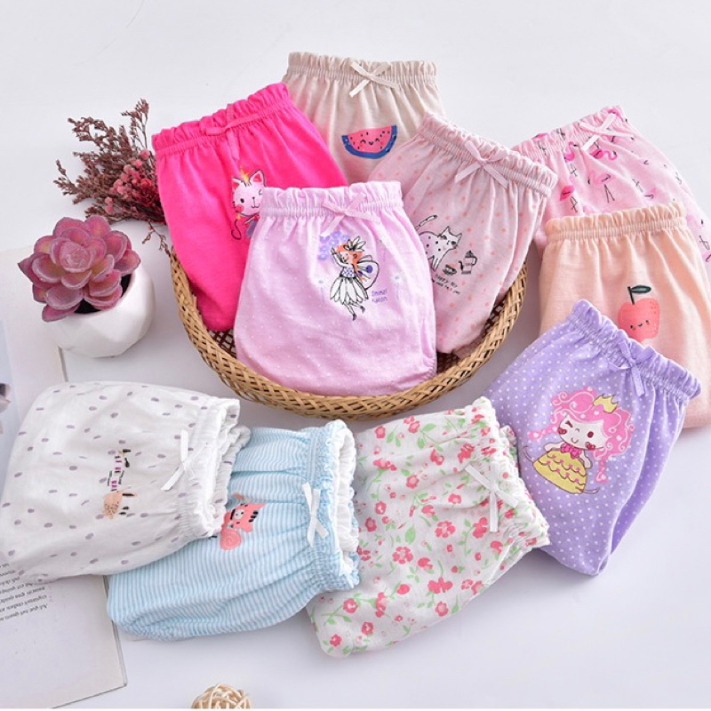 🍎พร้อมส่ง🍎กางเกงในเด็กผู้หญิง 👉(1 แพค 10 ตัว) - รูปที่ 2