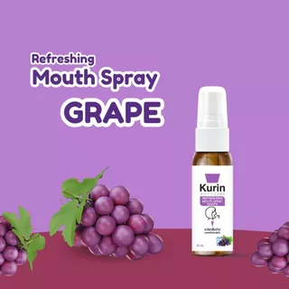 KURIN CARE REFRESHING MOUTH SPRAY GRAPE คูริน แคร์ รีเฟรชชิ่ง เม้าส์ สเปรย์ เกรป