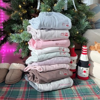 (ขาปล่อย) Teddy Sweatpants - กางเกงวอร์ม ผ้านิ่ม ขาปล่อย (มี…