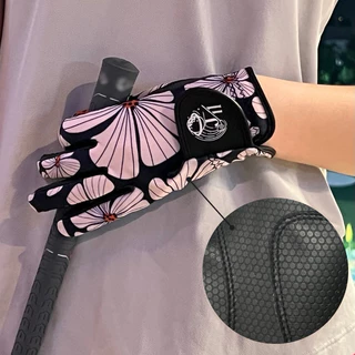 ถุงมือกอล์ฟJ11(คู่) มือซ้าย(เดี่ยว) หนังสีดำกันลื่นผ้าระบายอากาศ