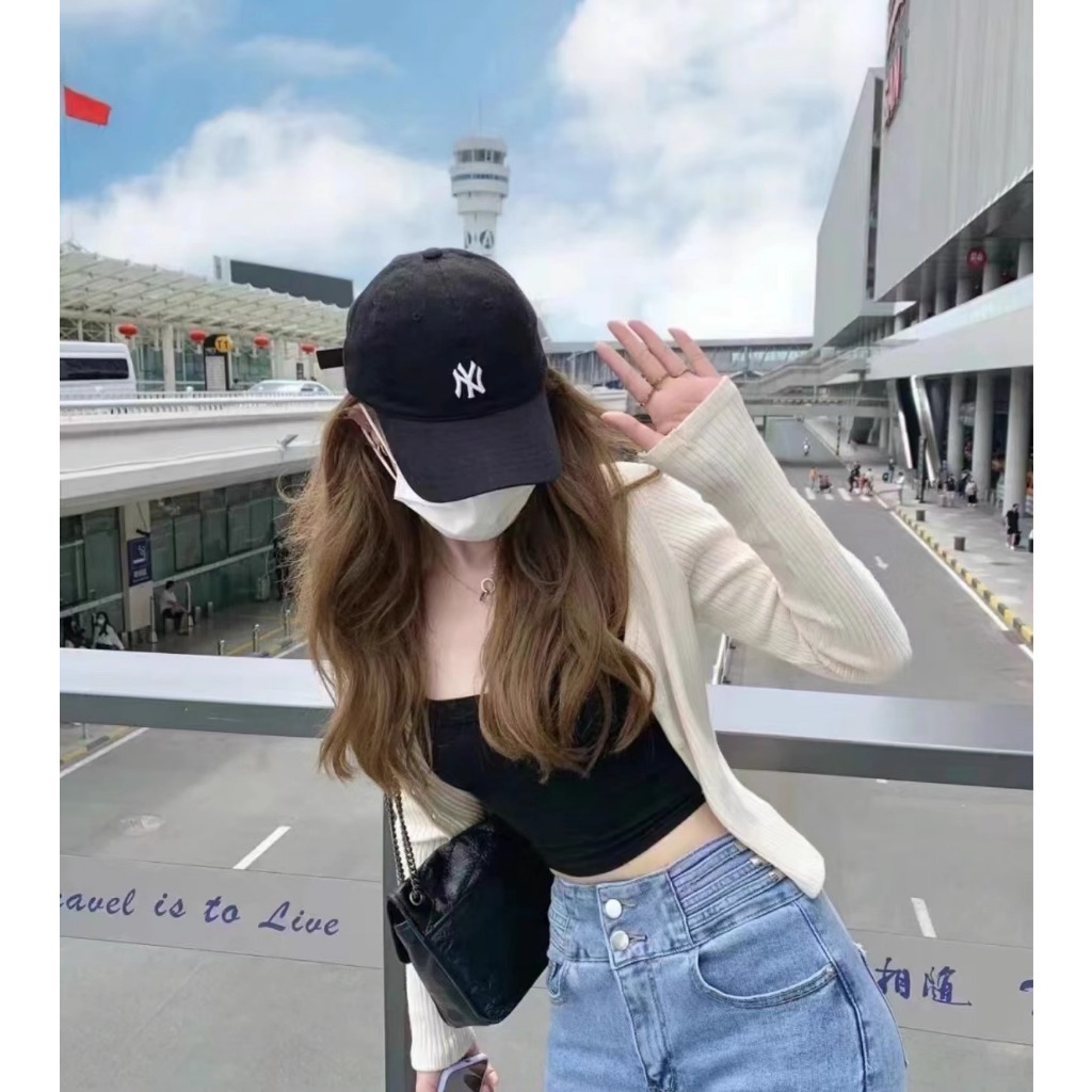 หมวก NY แบรนด์ MLB KOREA โลโก้เล็ก ของแท้