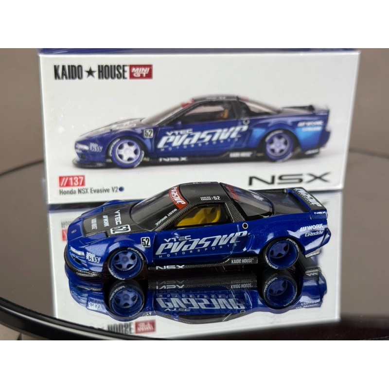 Chase Car Honda NSX Evasive V2 KHMG137 #137 Kaido House Scale 1:64 ยี่ห้อ Minigt