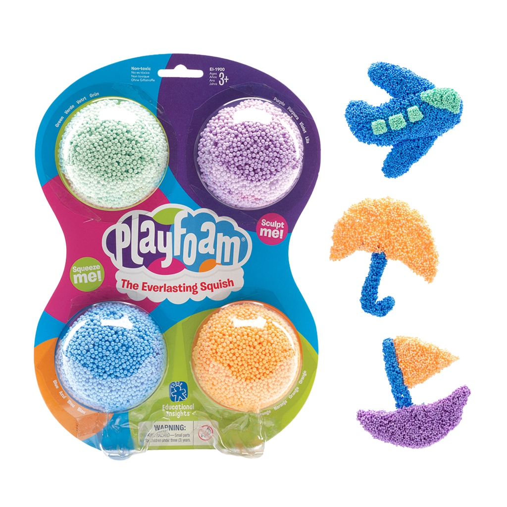 แบรนด์ Educational Insights :Playfoam® Classic 4-Pack :สำหรับเด็กอายุ 3 ขวบ+