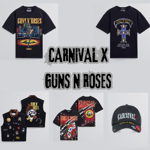 [ 2.2 ใช้โค้ด 20-25% ลดเพิ่มได้ ] CARNIVAL x Guns N' Roses Collection ของแท้ 100% กดจาก Carnival