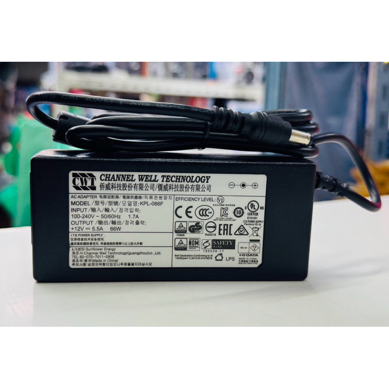 CWT Adapter 12V 5.5A ขนาดแจ็ค5.5X2.1-2.5mm.