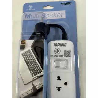 [143บาท โค้ดคุ้ม] Toshino รางปลั๊กไฟ ปลั๊กพ่วง รุ่น SO มี 3/4/5/6 ช่อง 1 สวิตซ์ สาย 2/3/5 เมตร