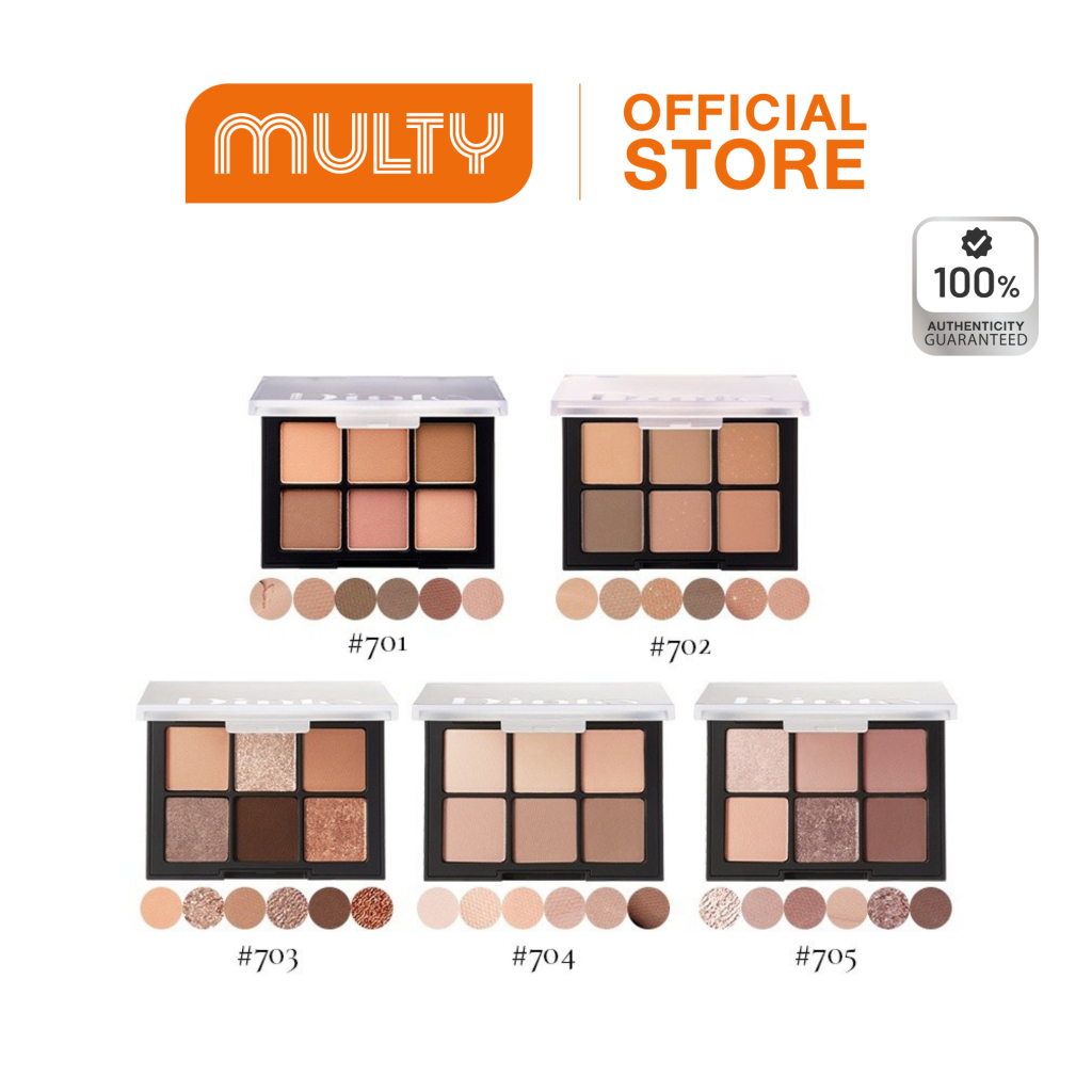 Dinto Blur Finish Shadow พาเลทสำหรับทาเปลือกตา