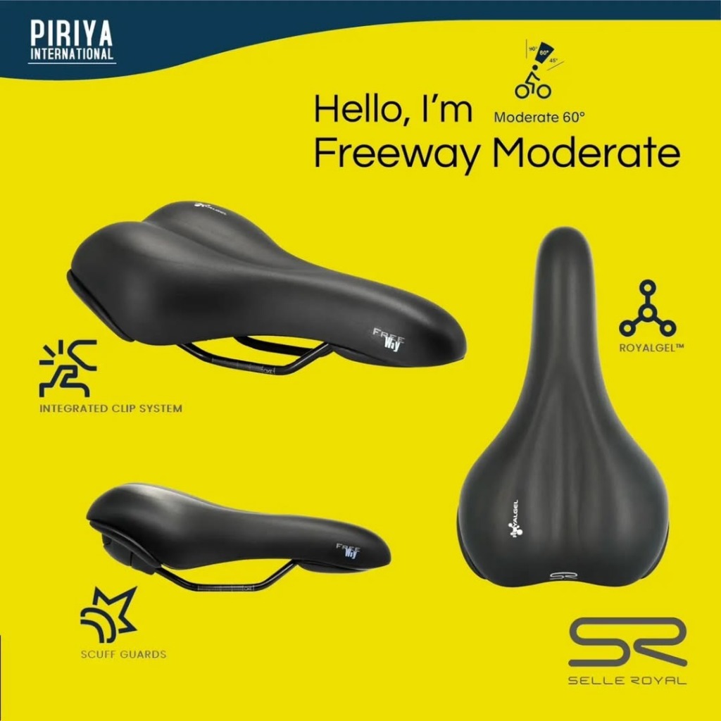 เบาะจักรยานนุ่มสบาย Selle Royal Freeway Moderate, Unisex เบาะจักรยานเมมโมรี่โฟม นุ่ม นั่งสบาย