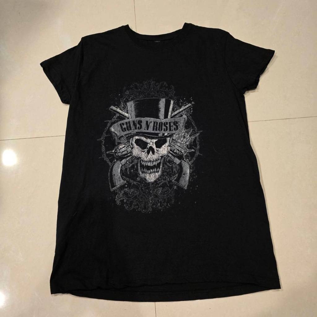 เสื้อวง Guns N' Roses Faded Skull